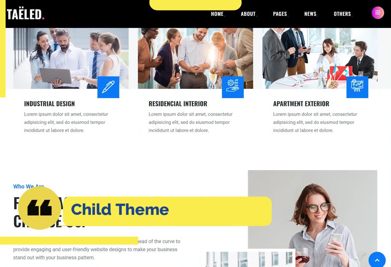 Best Corporate Wordpress Theme (TAELED – Corporate & Consulting WordPress Theme)