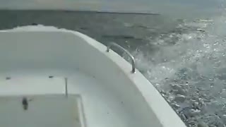 Rough sea boating