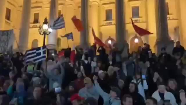 Melbourne Australia PROTESTING “we're are not gonna take it any more!”