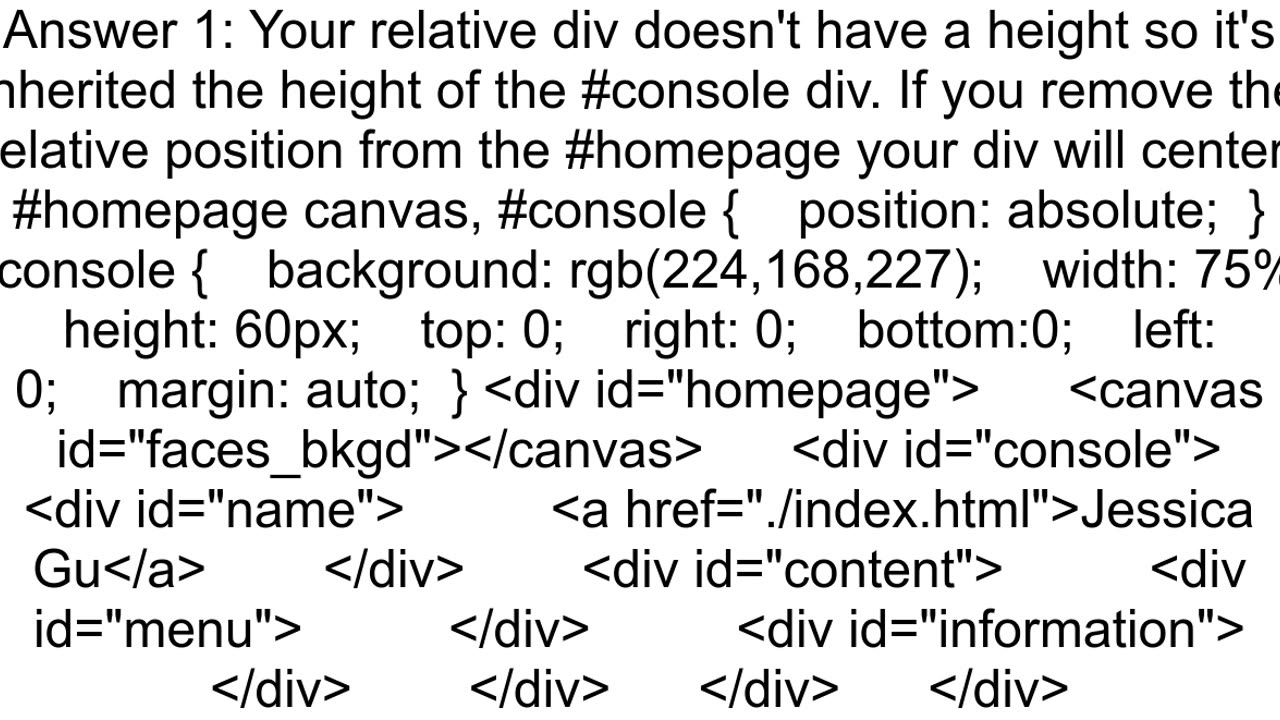 Horizontally Centering Div in Div is not working