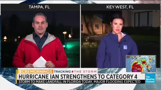 Flooding begins in KeyWest, Florida ahead ofHurricane lan's arrival