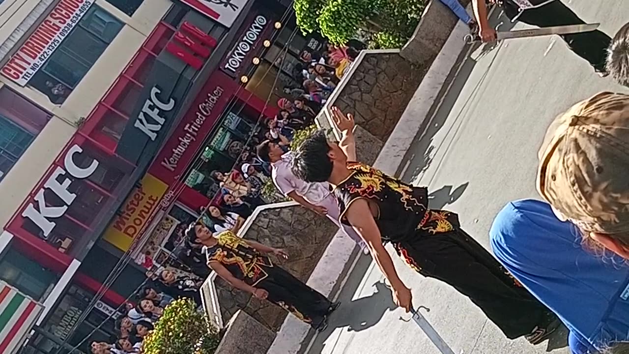 Street sword play