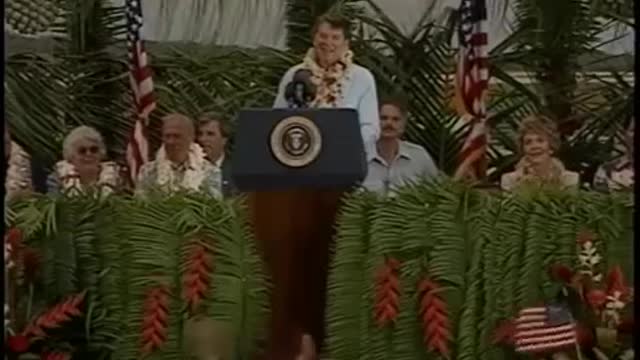 President Reagan’s Remarks at Arrival Ceremony in Guam, U.S. on April 29, 1986