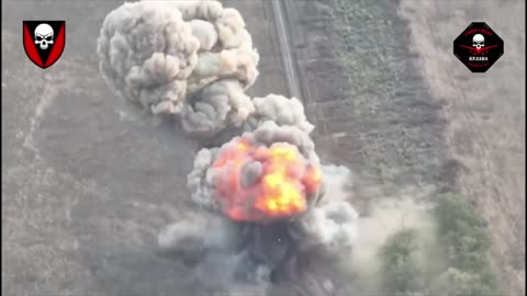 Russian MRLS Detonates after Ukrainian Drone Strike