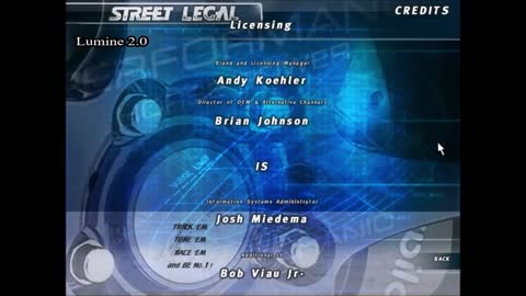 Street Legal (PC) (6) Credits