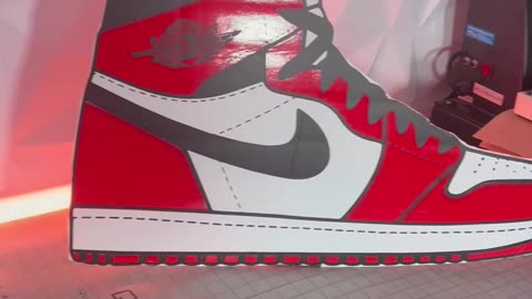 Making an Air Jordan Shoe Sign