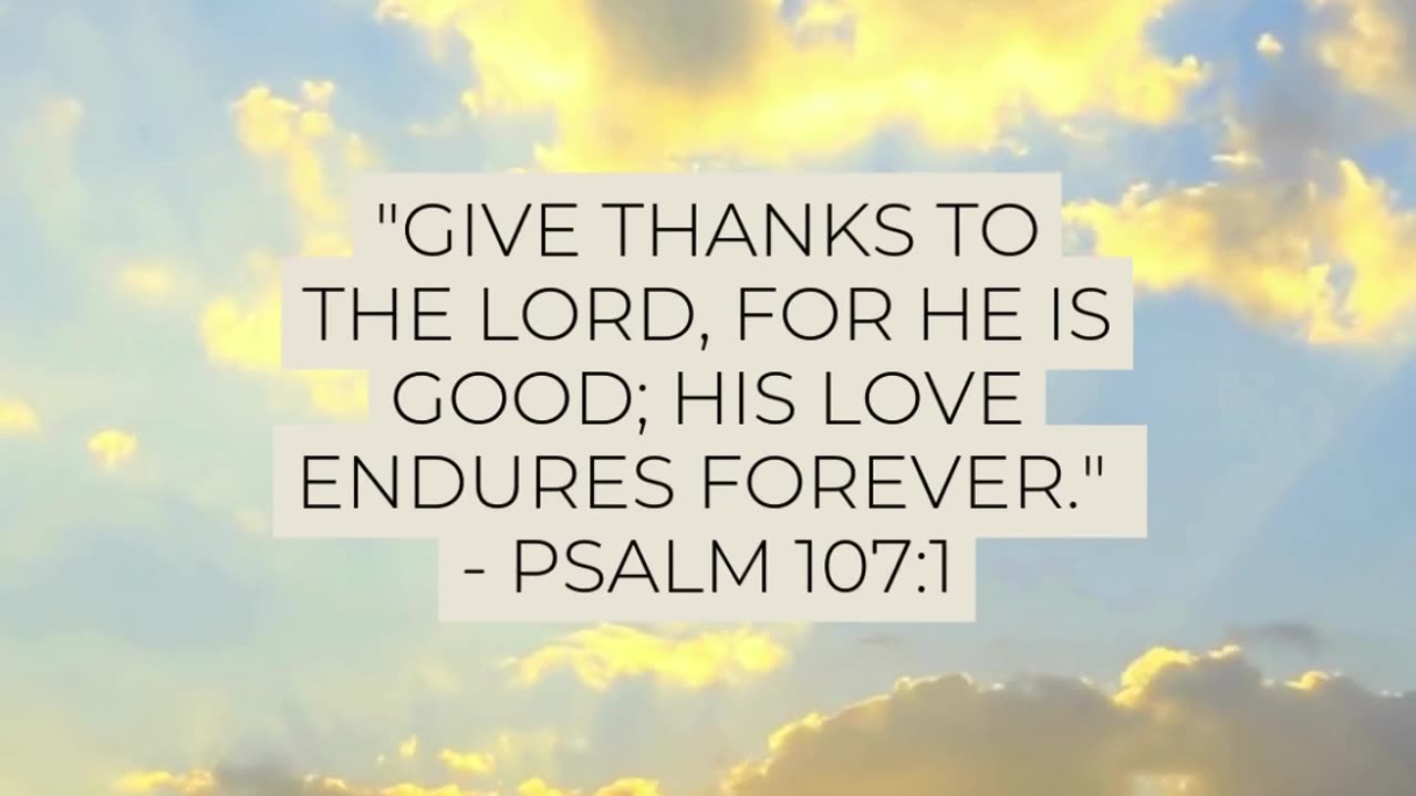 As this week wraps up, let’s thank God for His faithfulness.