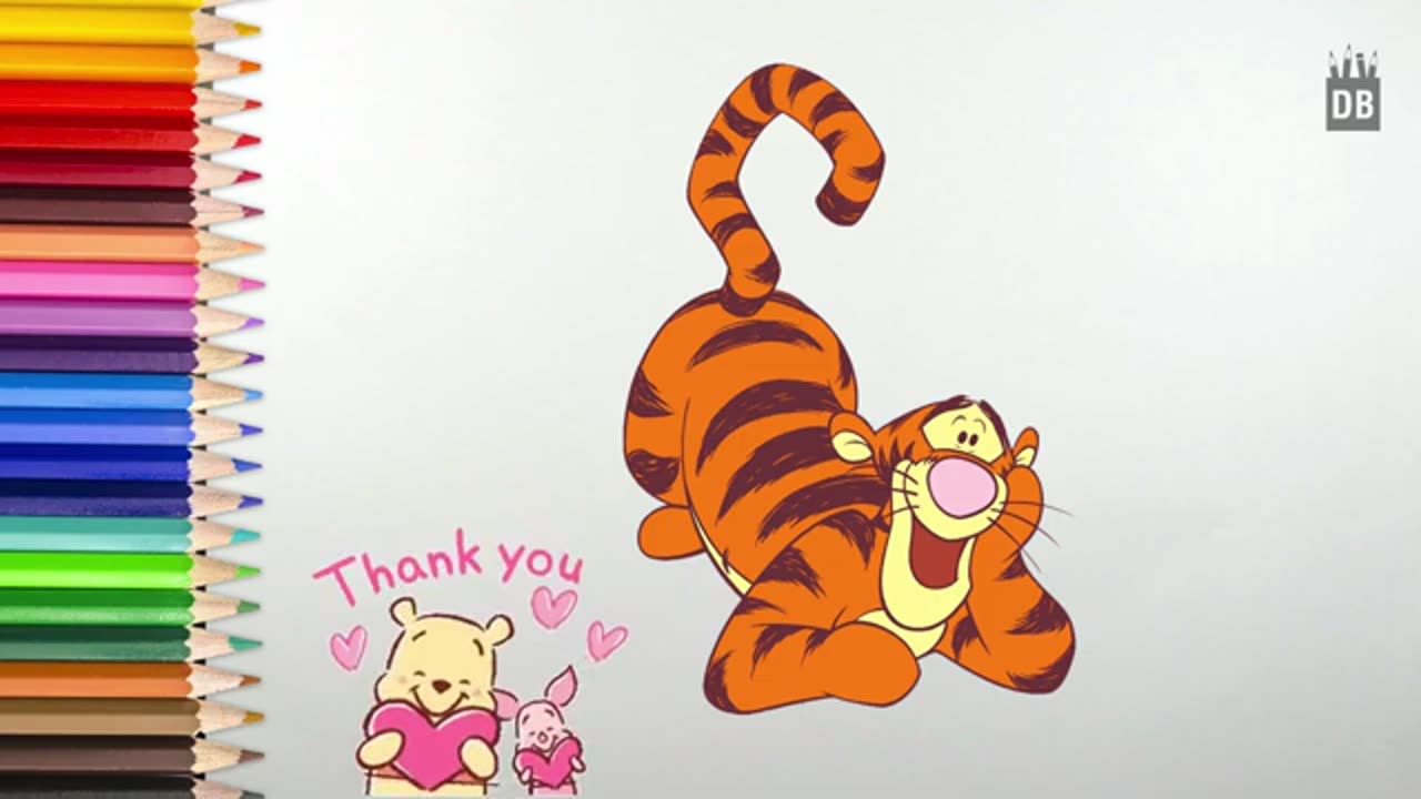 How to Draw Tigger Easy | Winnie the Pooh | Kids