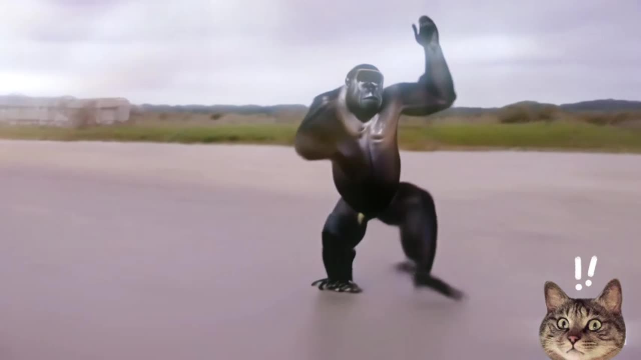 meme junk gorilla dance