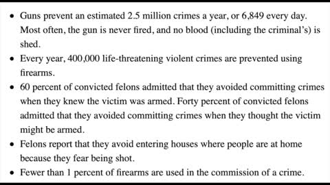 Firearms Prevent 2.5 Million Crimes A Year