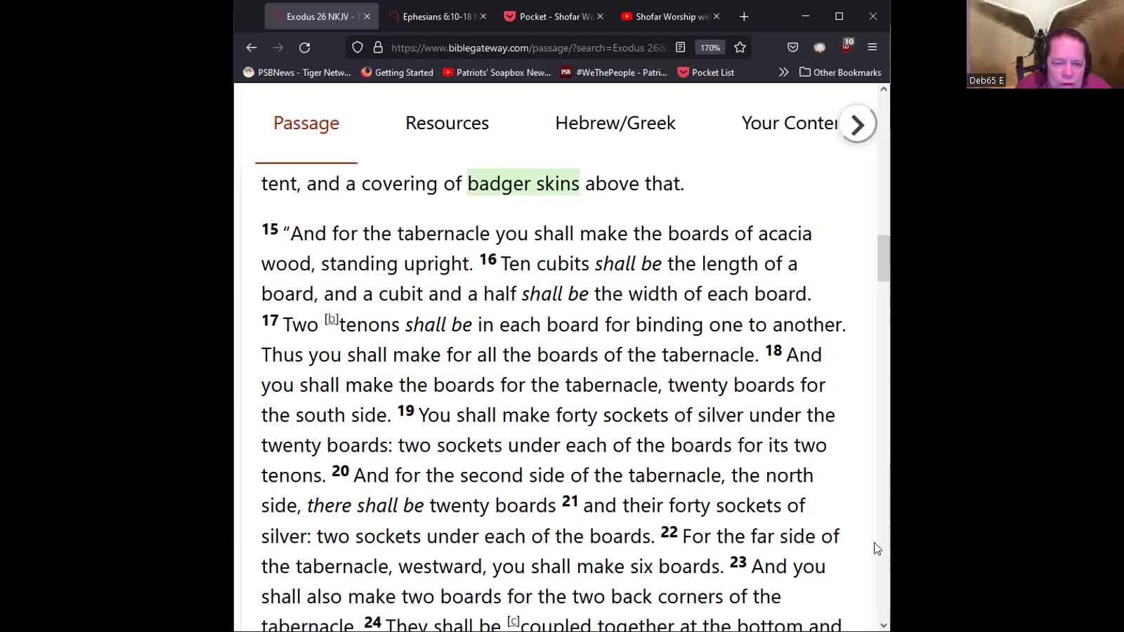 Journey Through The Bible -- Episode 54 -- Blueprints for the Tabernacle