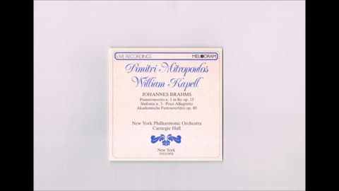 Brahms - Symphony No.3 (3 mov.) Mitropoulos NYP