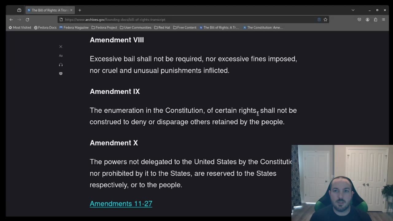 US Constitution - Amendment IX and X