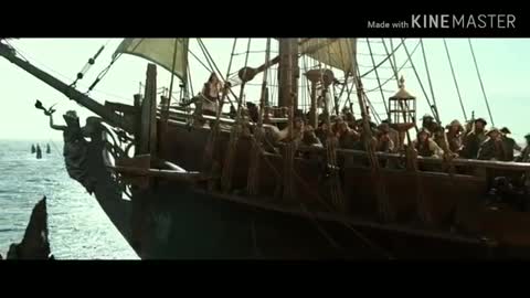 Pirates of the Caribbean, young Jack Sparrow vs capitan salazar fight scene