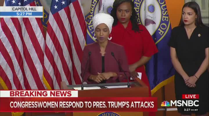 Omar says it's time to impeach the president at press conference