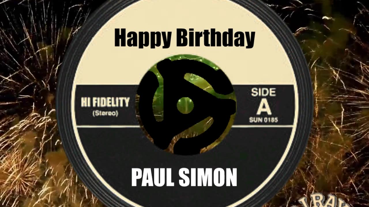 HAPPY BIRTHDAY PAUL SIMON