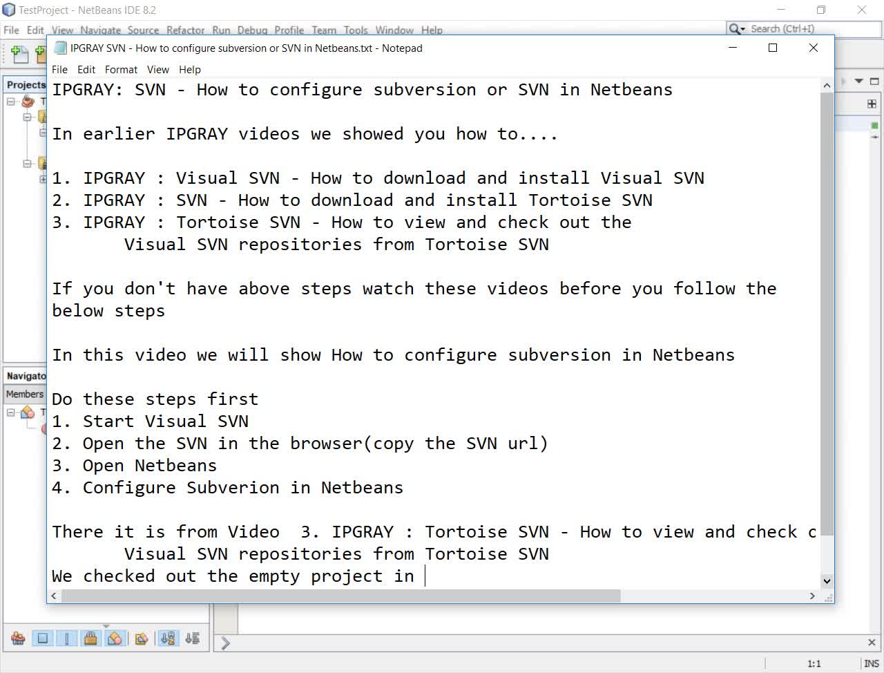 IPGraySpace: SVN - How to configure and checkout subversion or SVN project in Netbeans