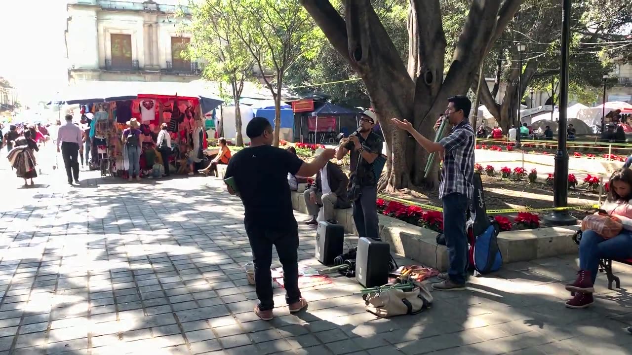 Despacito flute player in Oaxaca Mexico