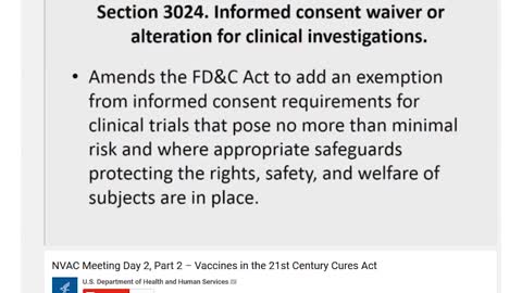 New Law Could Eliminate Informed Consent for Human Experimentation with Vaccines and Drugs