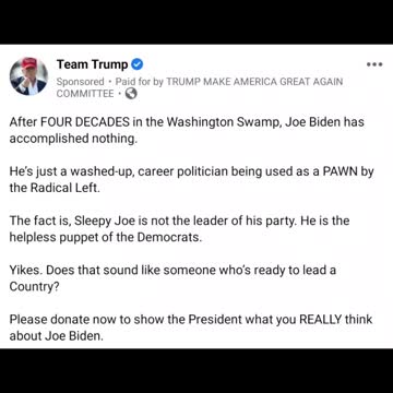 Trump ad from early October