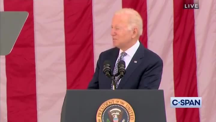 Biden tells a story. Referring to him as "the great negro at the time."