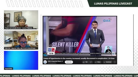 Dr. Villa & Supersally commented on the rise in hypertension cases in the PH. | Lunas Pilipinas - 071324