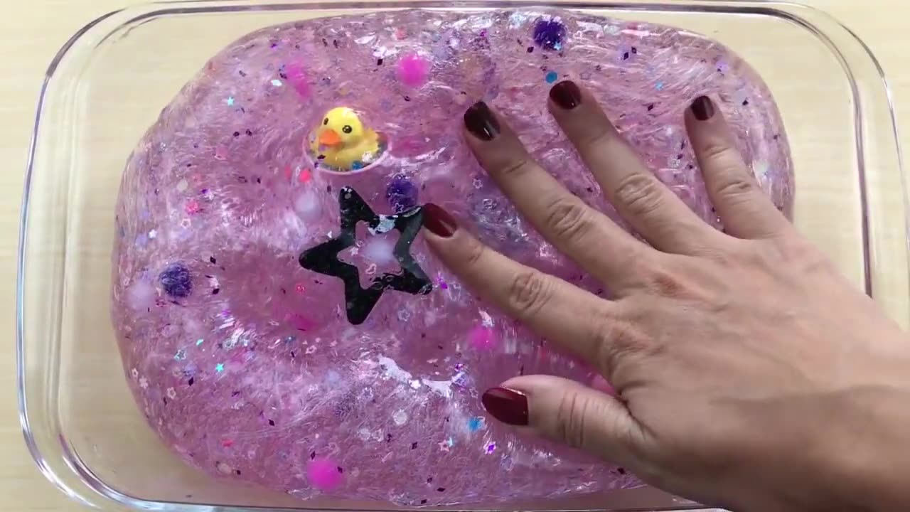 Making satisfying ckear slime with piping beg clear slime....ASMR slime