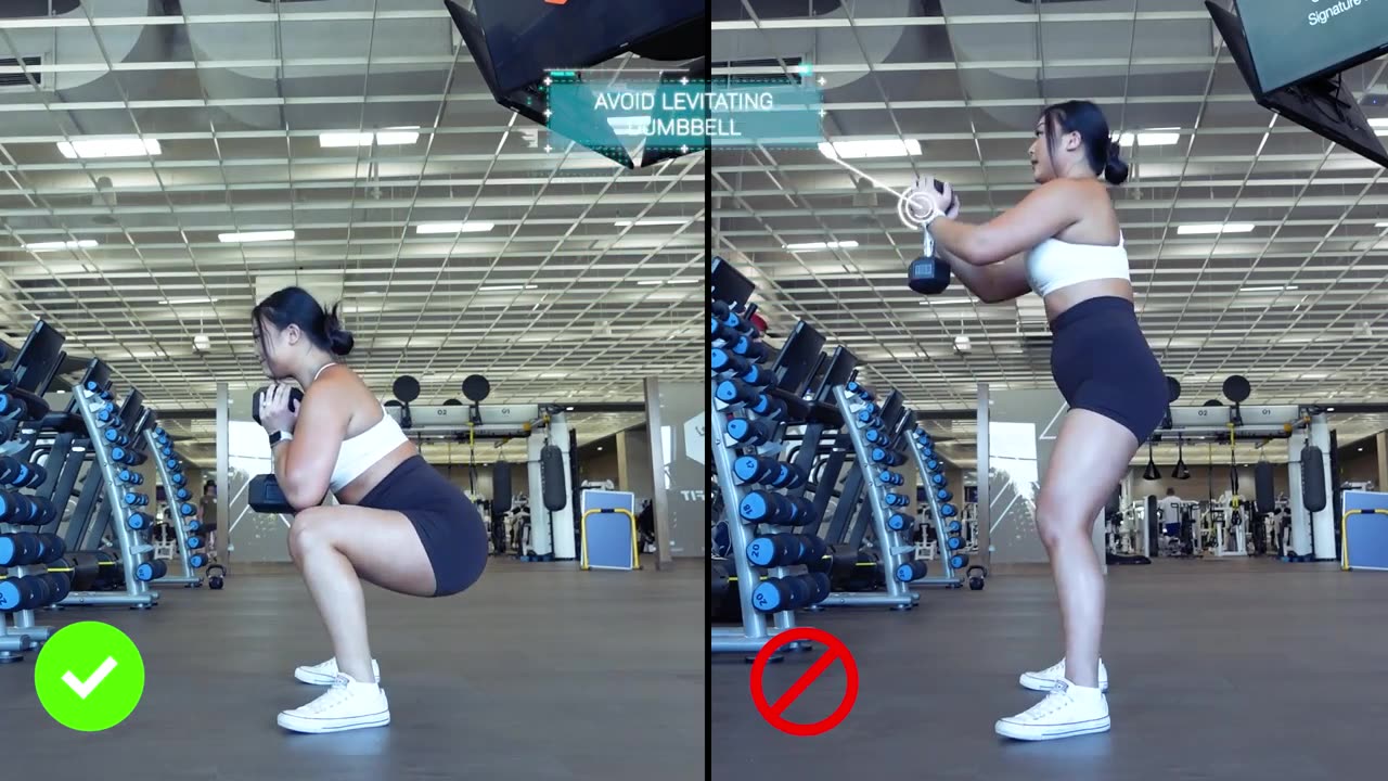 Goblet Squat - The Guide for Beginners- FEMALE GYM WORKOUT