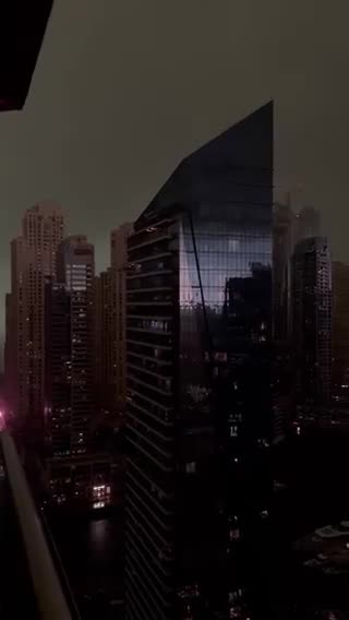 Dubai experiences a unique weather phenomenon that causes darkness to envelop the city.