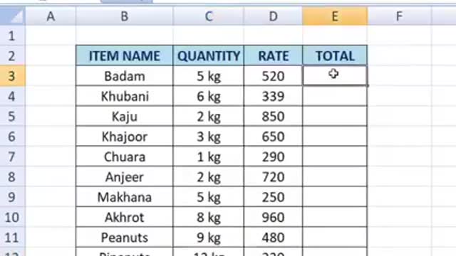 How to Add Unit in Excel