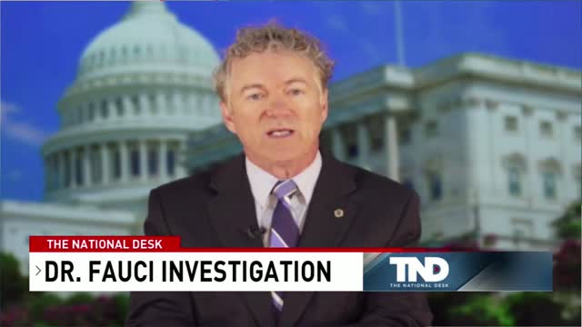 Rand Paul Vows to Hold Fauci Accountable and to Get to the Bottom of the Origins of COVID