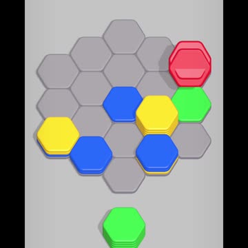 Hexa Sort level 1 #androidgames #colorgame #colorpuzzle