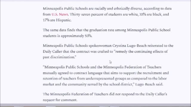 Minnesota school district want to fire white teachers first.