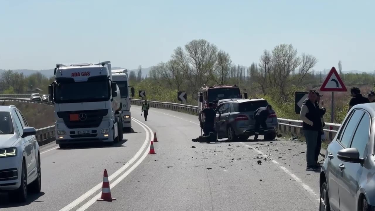 Aksident në Rrugën e Kombit