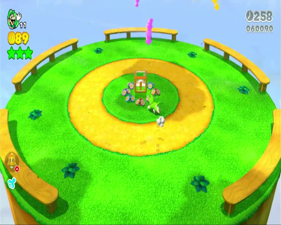 Super Mario 3D World - World 1-3: Mount Beanpole Gameplay