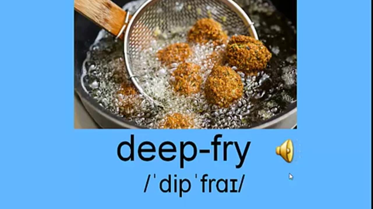 Learn Vocabulary English Topic 9 - Cooking Processes
