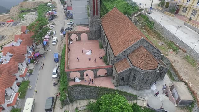 Tam Dao Church in the fog