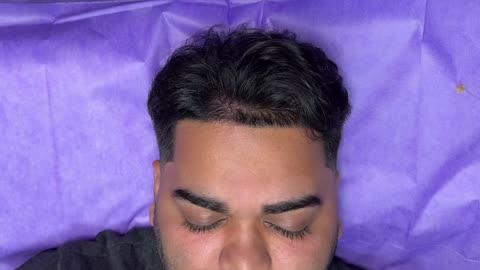 Male Eyebrow Waxing Using Sexy Smooth Golden Allure Hard Wax by @thevanitybar_nj