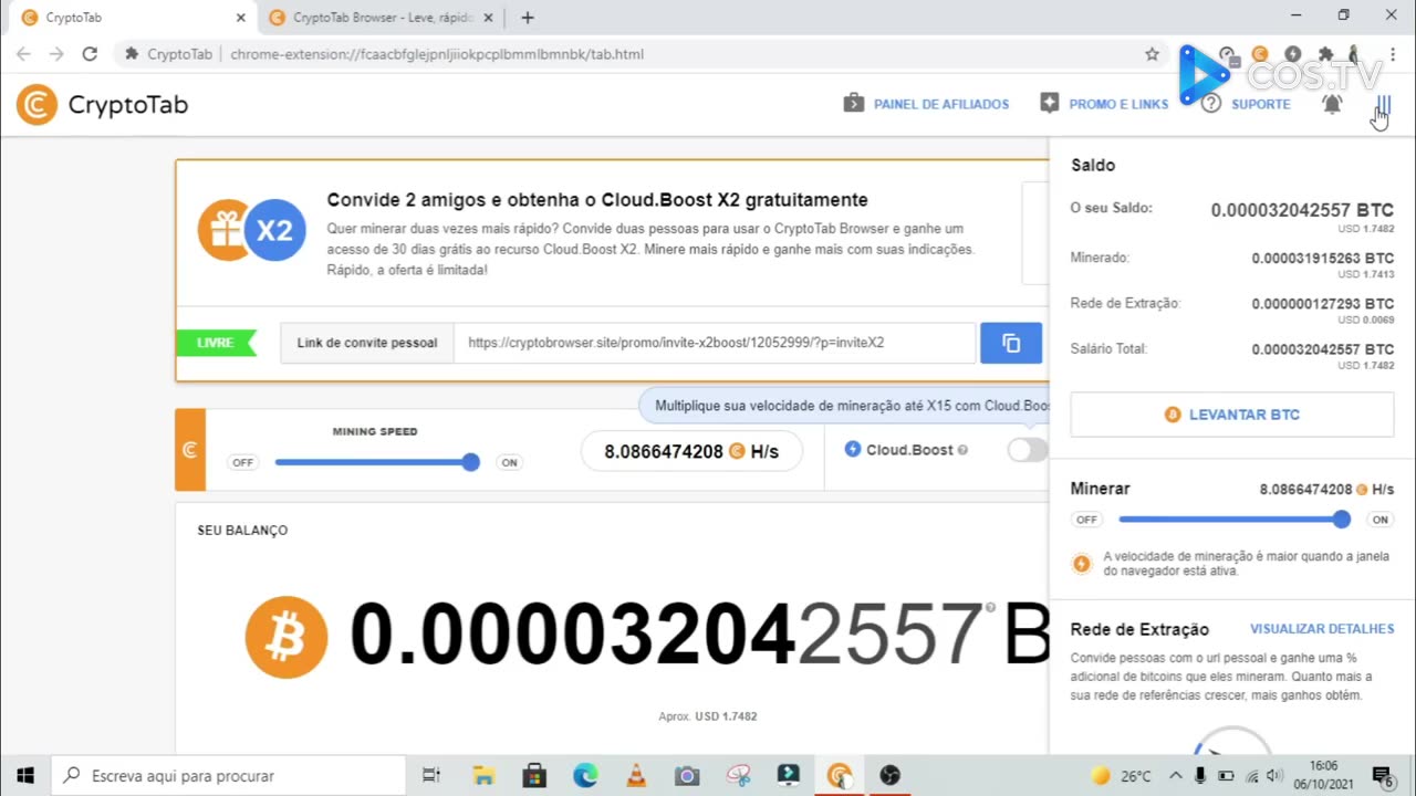 CryptoTab Como minerar Bitcoin grátis pelo computador e pelo telemóvel em 2022
