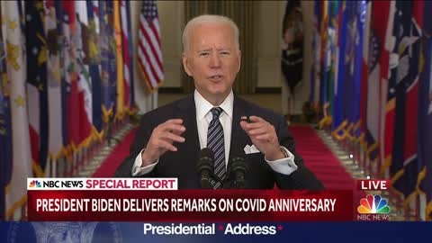 Watch President Biden’s Full Remarks On Anniversary Of Covid Pandemic
