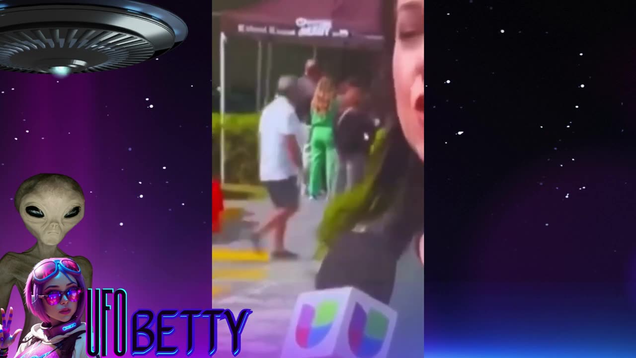 Man walks through Portal during Live News.. Teleportating Time Traveler Human ?? Hybrid ?? Alien ??