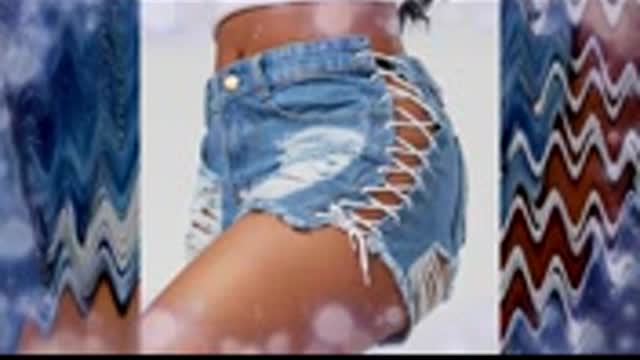 The most beautiful women's with shorts jeans 👖