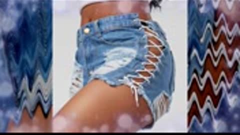 The most beautiful women's with shorts jeans 👖