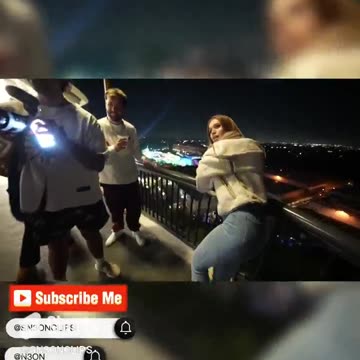SKY BRI THROWS N3ON'S GLASSES OVER BALCONY!