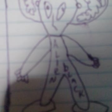 desenho alien black