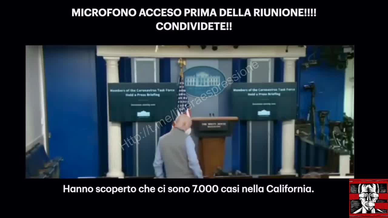 POCO PRIMA DEL BRIEFING COVID19 DI TRUMP