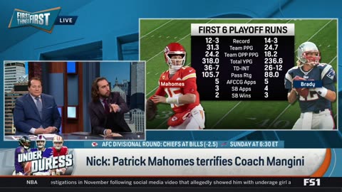 FIRST THINGS FIRST Patrick Mahomes terrifies coach Mangini - Nick Wright