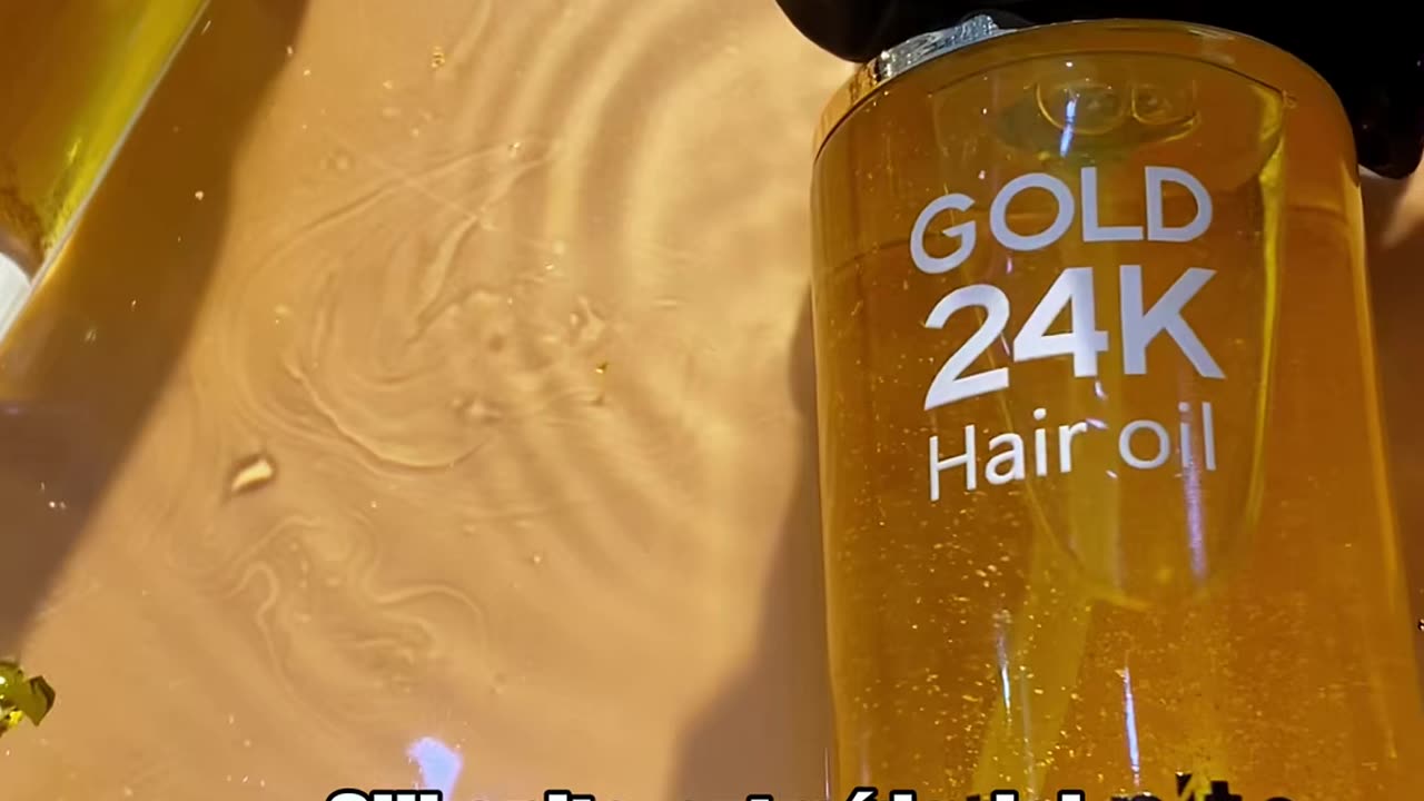 Combinación de aceite marroquí y oro. Cura tu cabello