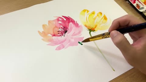 Carnation creative painting