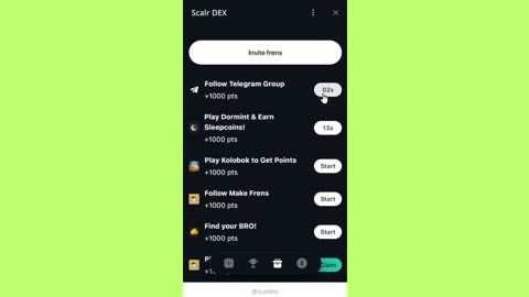 big mining mini app bot telegram scarl dex